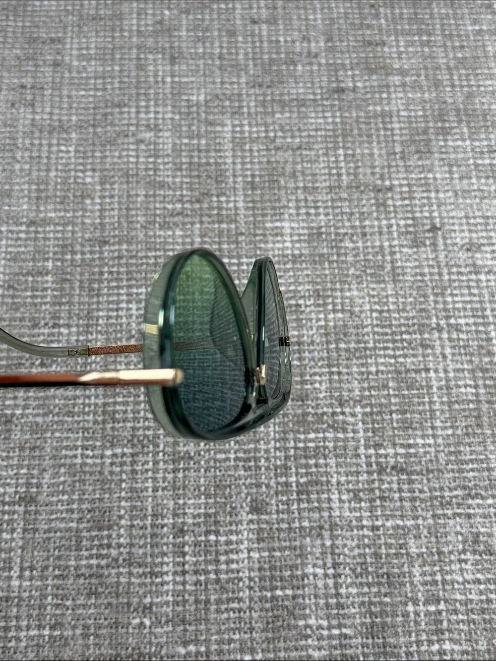 Aviator Sunglasses - Green Lenses grandpa look 90’s Y2K